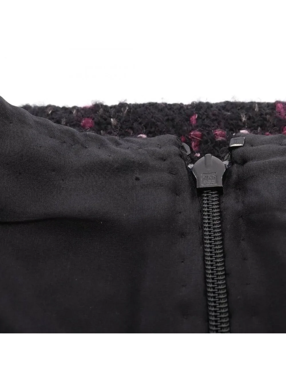 Chanel Skirt CC Logo Button Wool